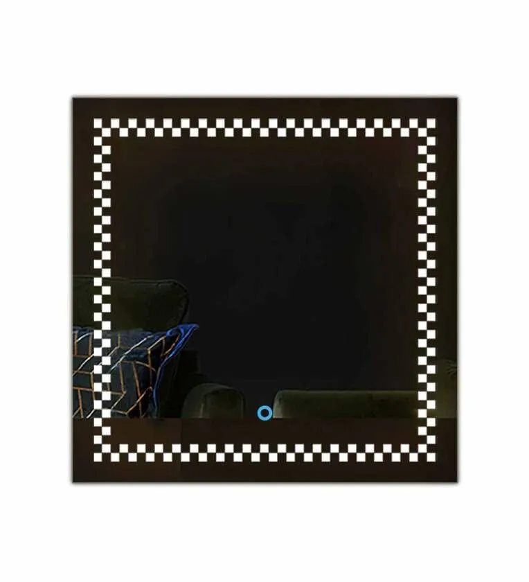 TINITALO Bathroom LED Mirror Home Mirror Wall Mirror with Touch Sensor, 3 Light Effects, Glass, Rectangular LED-25 (18 x 36 Inch)