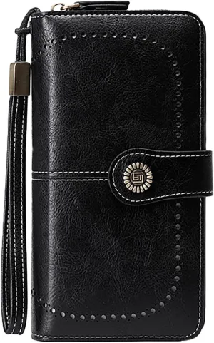 Tote Bag For Women Women's Solid Color Long Purse Leather Wallet Ladies Large Handbags For Shopping Travel Essential F