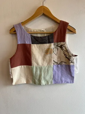 Trash Textiles - Handmade Antique Feedsack Patchwork Blouse