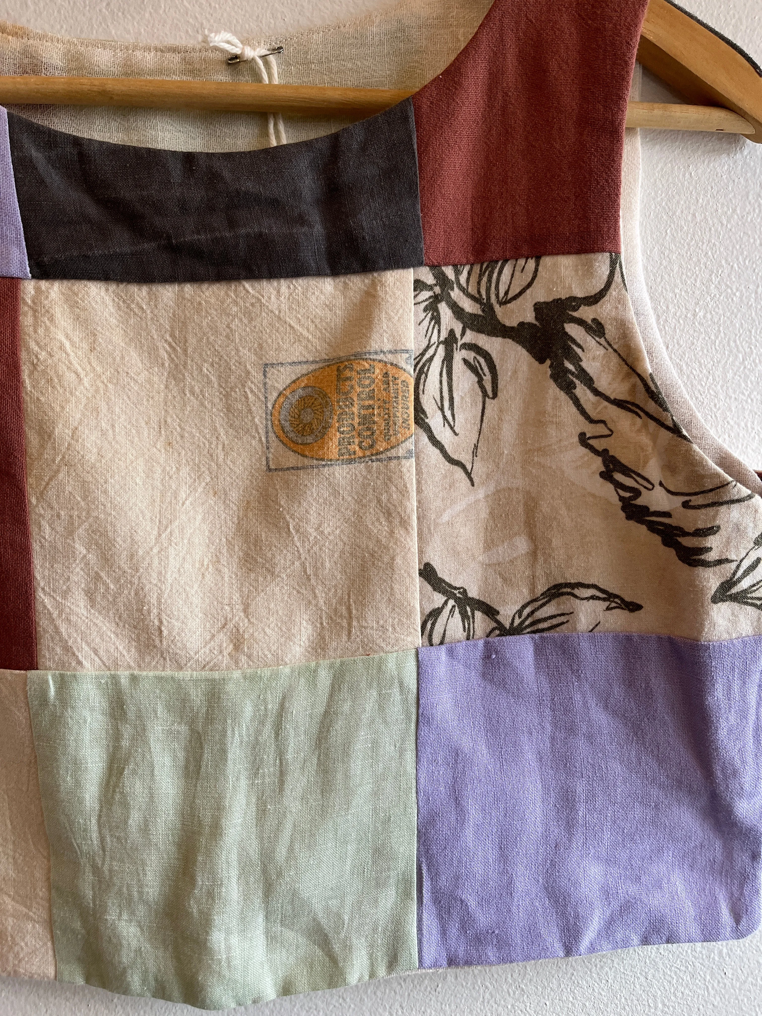Trash Textiles - Handmade Antique Feedsack Patchwork Blouse