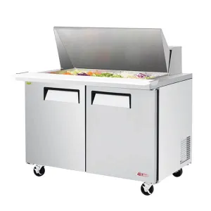 Turbo Air EST-48-18-N 48" 2-Solid Door Sandwich/Salad Unit