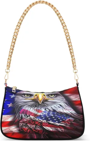 Us Flag Style Hand Bags for Women, Womens Shoulder Bags Crossbody