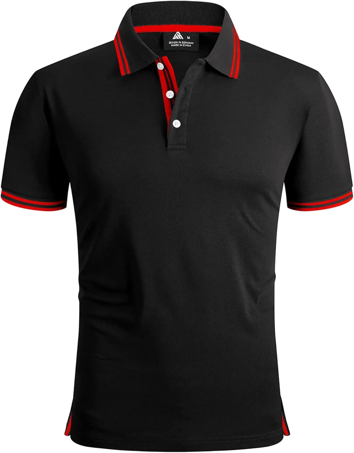 V VALANCH Polo Shirts for Men 3 Pack Golf Shirts Short Sleeve Moisture Wicking Collared Tennis Shirt Casual Stylish