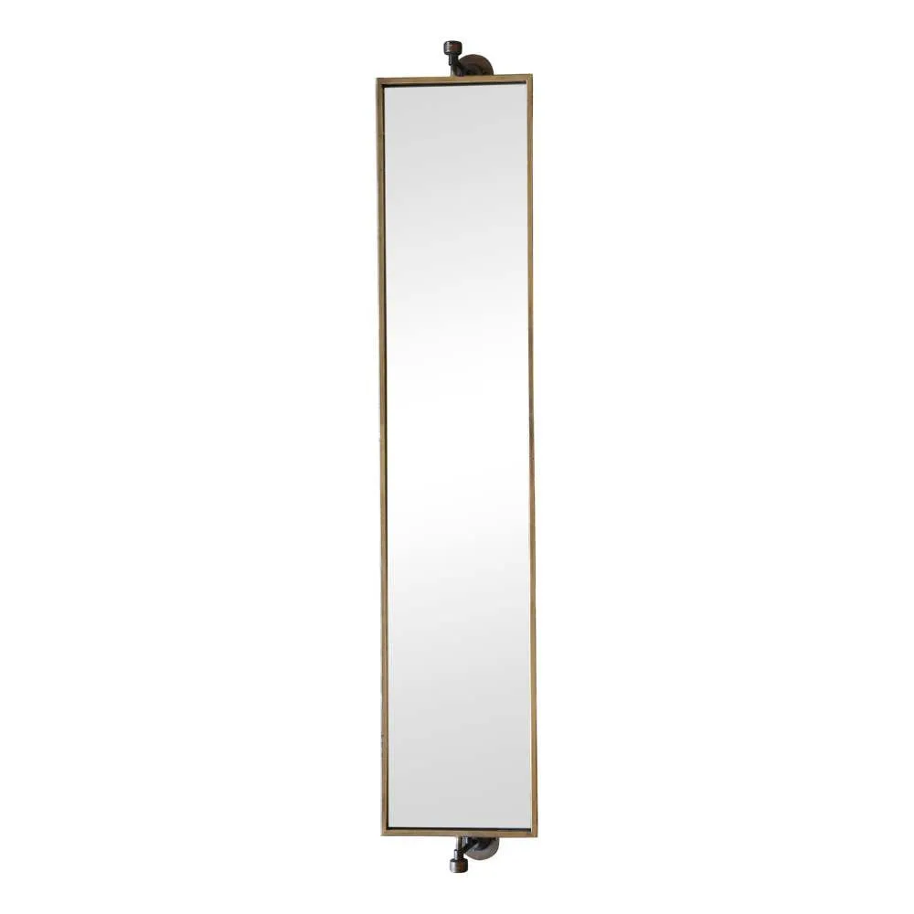 Wall Mirror - Antique Brass
