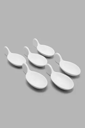 White Serving Spoon Set (6 Piece)