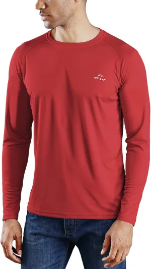 Willit Men's Rash Guard Swim Shirts UPF 50  Long Sleeve Shirts Sun Protection SPF Hiking Fishing UV Shirt