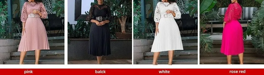Womens Plus Size Dress V Neck Long Sleeve Midi Empire Waist Loose Fit Swing Dresses A-Line Flowy Casual Dress