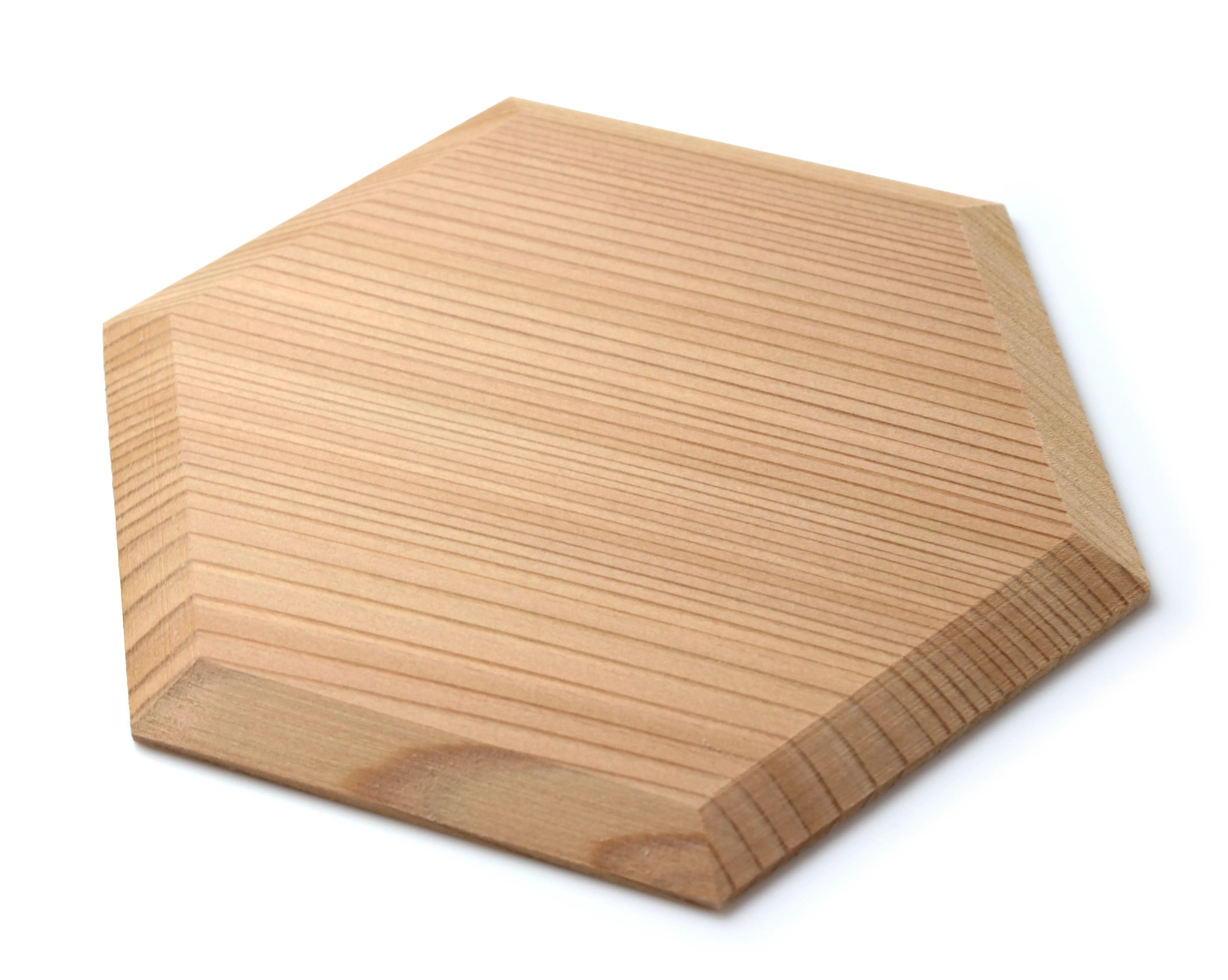 Woodcraft Cedar Hexagon Plate set of 3 Black