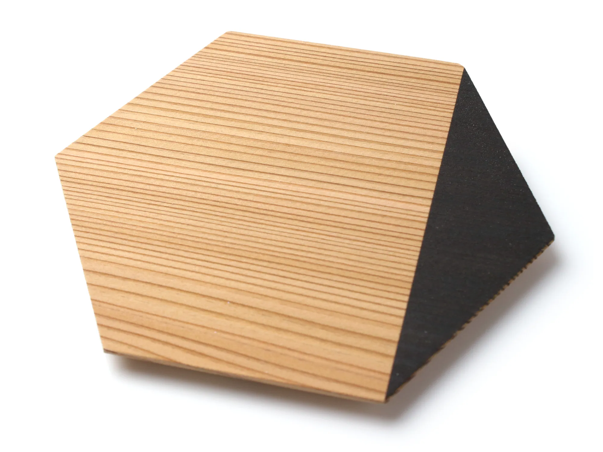 Woodcraft Cedar Hexagon Plate set of 3 Black