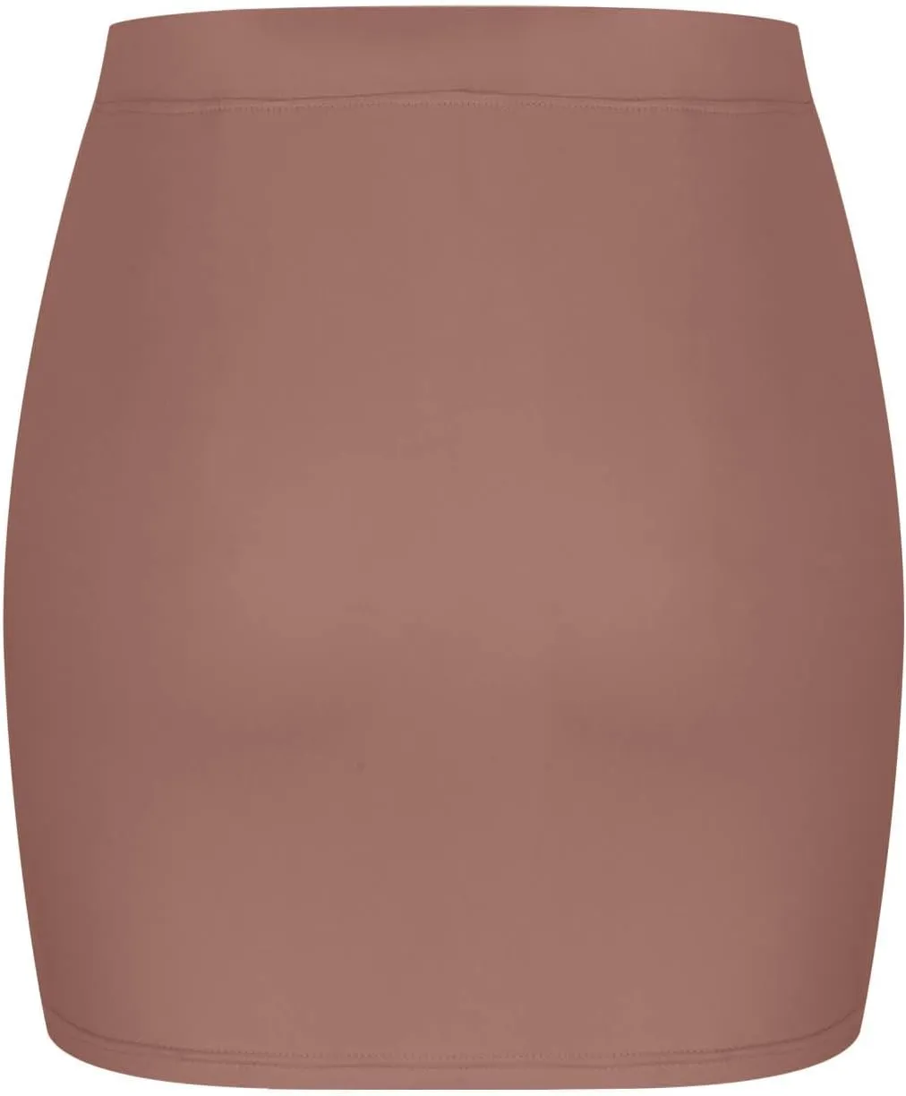 Y2k Mini Skirts for Women Bodycon Sexy Club Date Night Micro Pencil Skirt Streetwear Casual Elastic Waist Solid Short