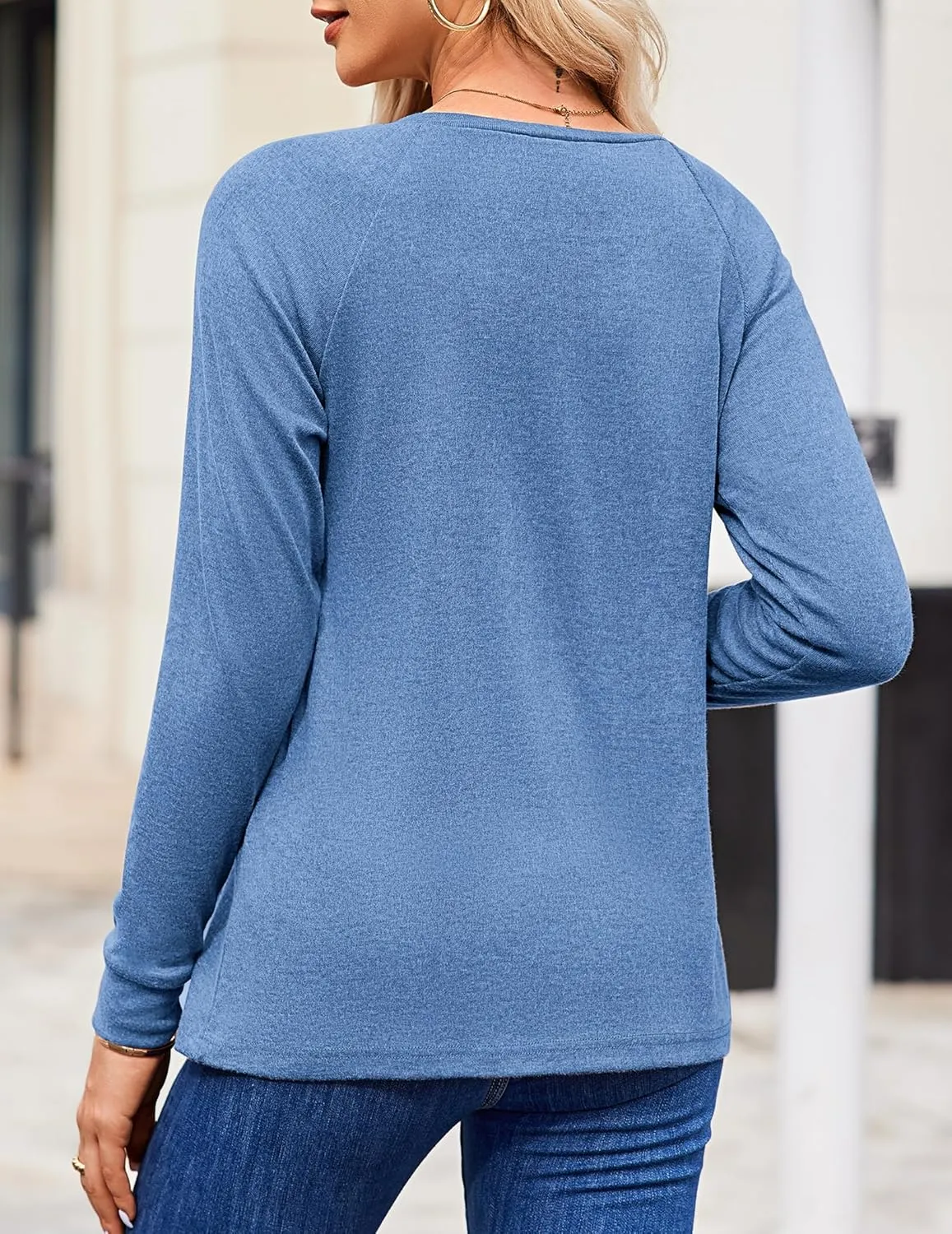 Zeagoo Women Long Sleeve Shirts Casual Tops Blouses Fashion Pleated Tunic Fall Clothes 2024