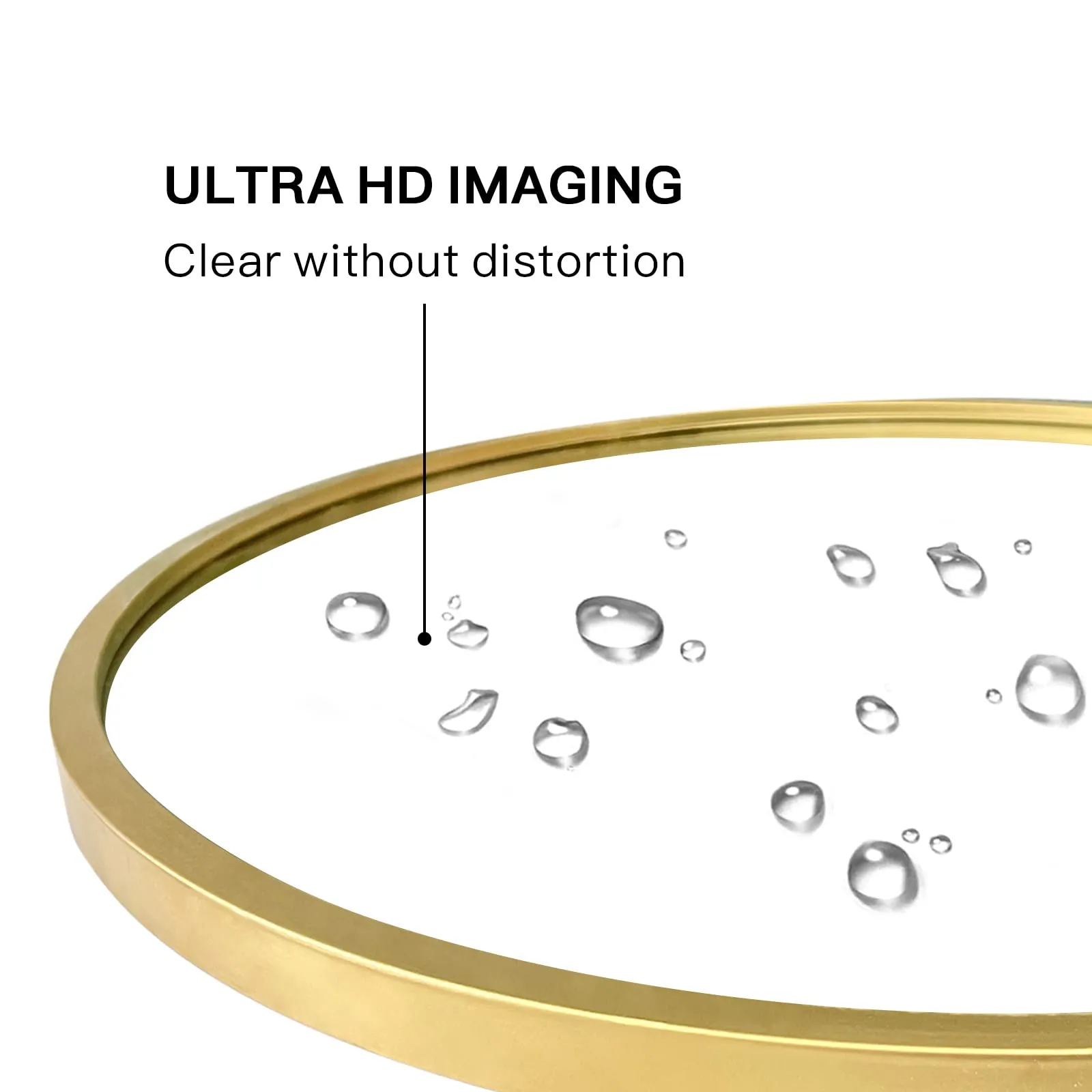 ZENMAG Round Wall Mirror,24-inch Large Circle Mirror,Gold Metal Framed Wall-Mounted Bathroom Mirror,Decorative Round Mirror for Vanity Bedroom,Living Room,Entryway